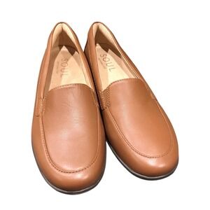 Soul Naturalizer Shoes Womens 8.5M‎ Kacy Loafers Slip On Brown Leather Casual